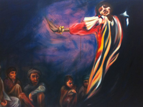 Bacha Bazi. Oil On Canvas