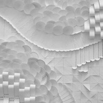 Right And Left Brain Texture Design For 'Table For One' Restaurant