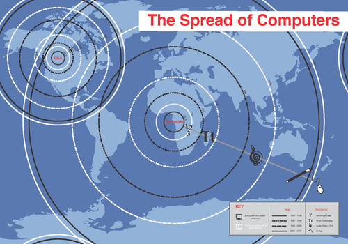 'The Spread Of Computers'   Information Design