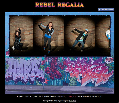 Rebel Regalia Looks Web Design