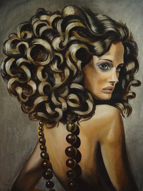 “The Model”; Oil On Canvas, 22x30 Inches. 2009. 