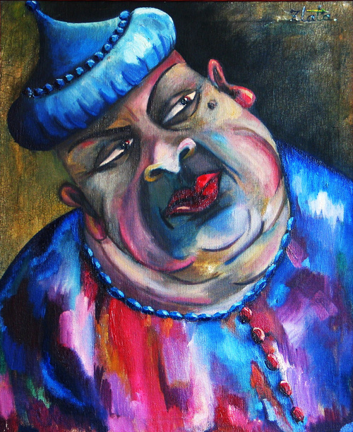 “Cunning Merchant”, Oil On Canvas, 60x70cm, 1997