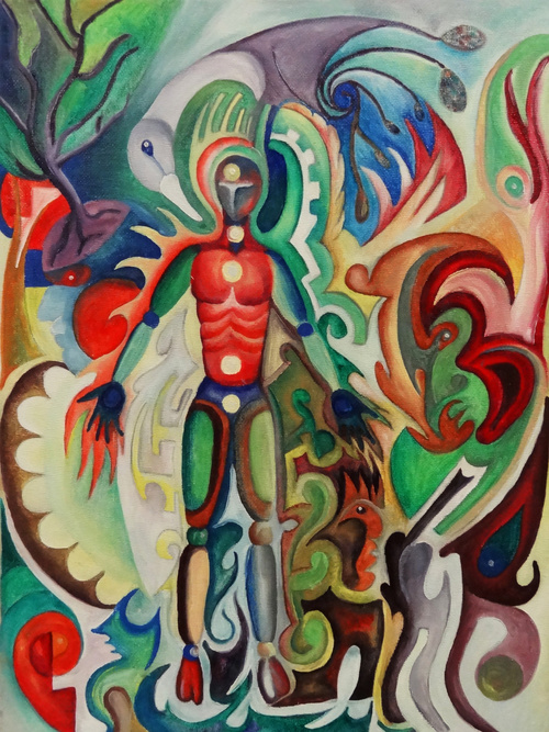 Art And Spirituality: “About My Father’S Life”. Oil On Canvas, 16x12inches, 30/03/11. 