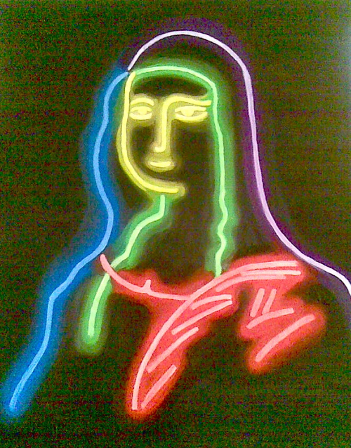 Neon Mona Lisa