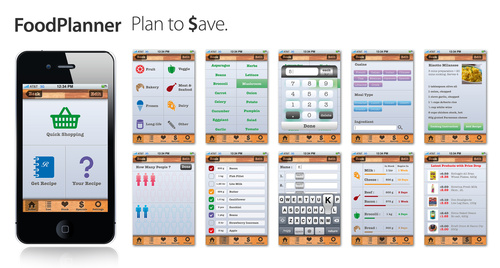 Foodplanner User Interface Design