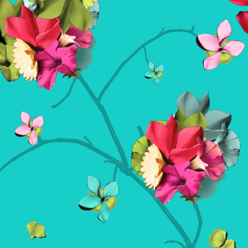 Textile Design Incorporating Photography And Digital Art