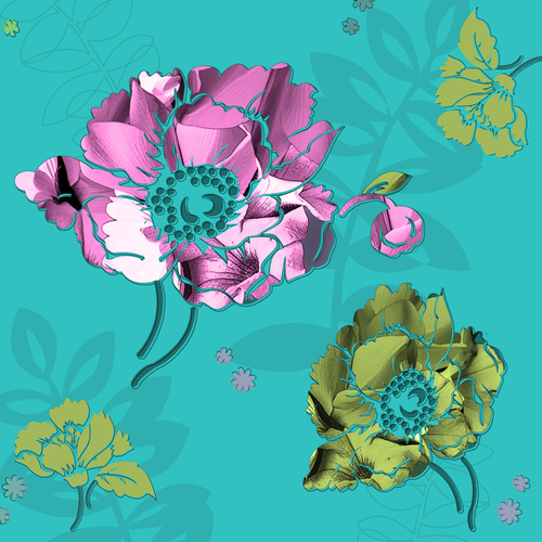 Textile Design Incorporating Photography, Digital Art And Illustration