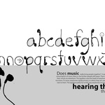 'Hearing Things': Typeface
