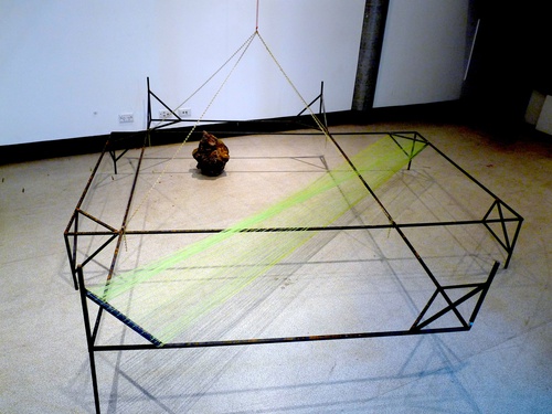 'Blueprint', 2011, Approx 180x180x120 Cm, Steel, Chain, String.