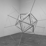 'Triangulation', 2011, 280 X 280 X 280 Cm, Wood And Elastic