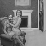Political Intercourse. Oil On Canvas. Life Size