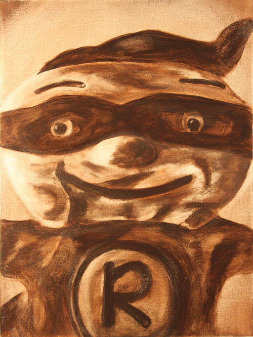 Robin, Acrylic On Canvas 45cm X 61cm