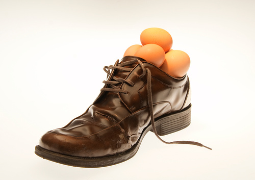 Shoe With Eggs