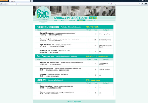 Rainbox Website Design