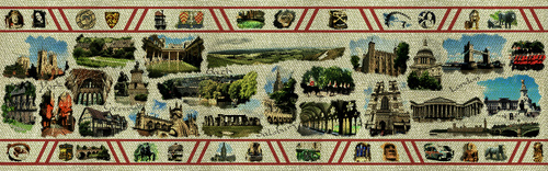 England Photo Tapestry