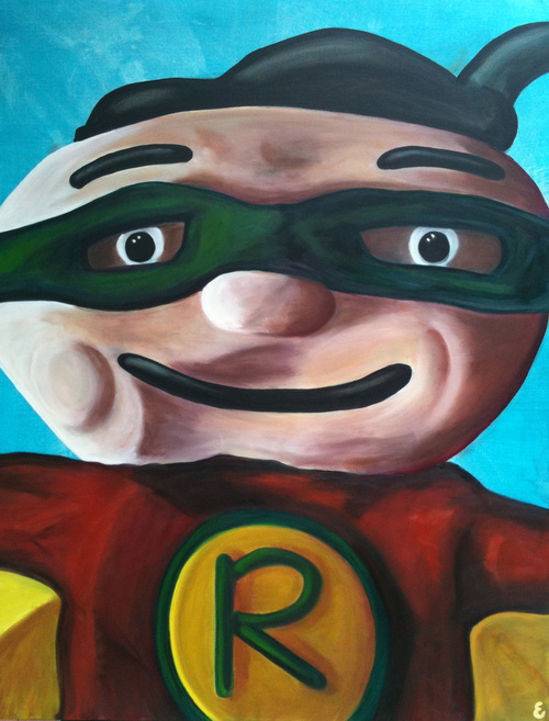 Robin, Oil On Canvas 91cm X 122cm