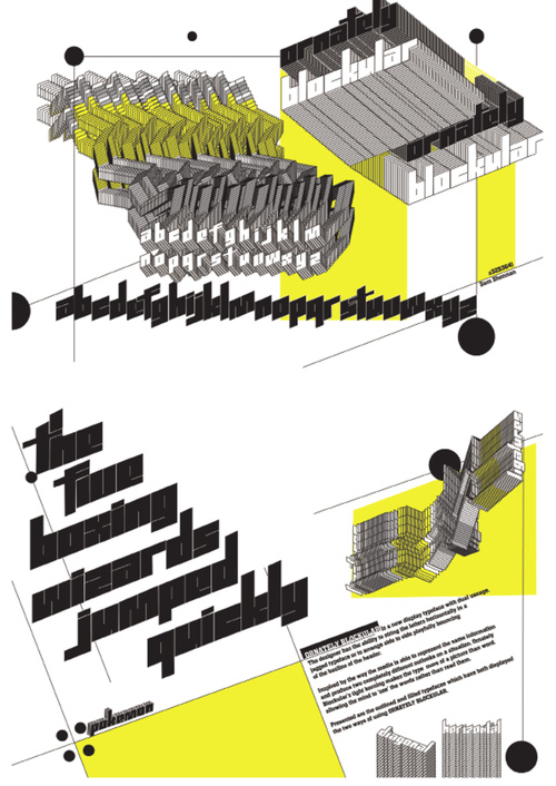 Ornately Blockular Typeface, 2010