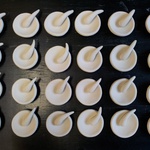 Cobek And Ulekan (Raw); Southern Ice Porcelain, Underglaze Ink, Clear Glaze; 4x4cm; 2012