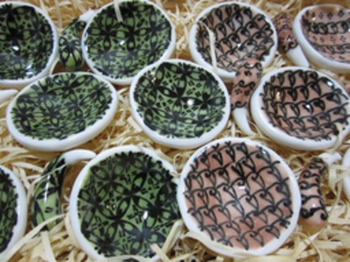 Cobek And Ulekan; Southern Ice Porcelain, Underglaze Ink, Clear Glaze; 4x4cm; 2012