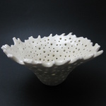 Small Plate 7; Porcelain; Clear Glaze; 10x10x5cm; 2011