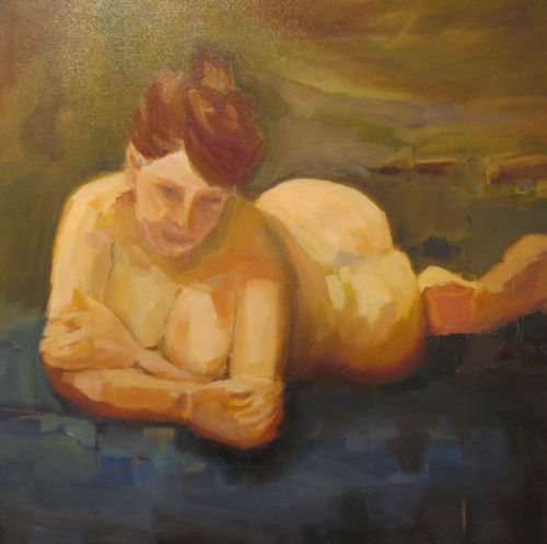 Nude On Blue