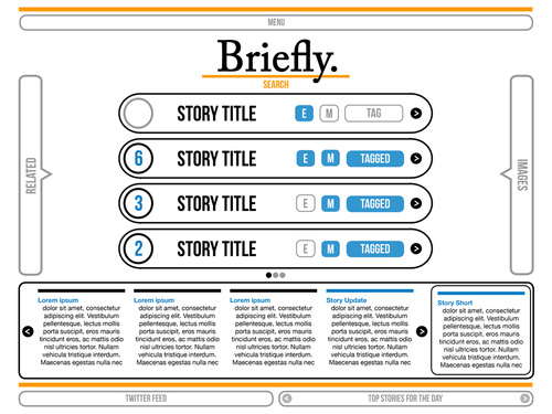 Title Navigation Page W/ Timeline