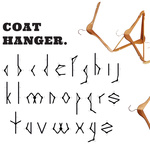 Coat Hanger Experimental Typography 