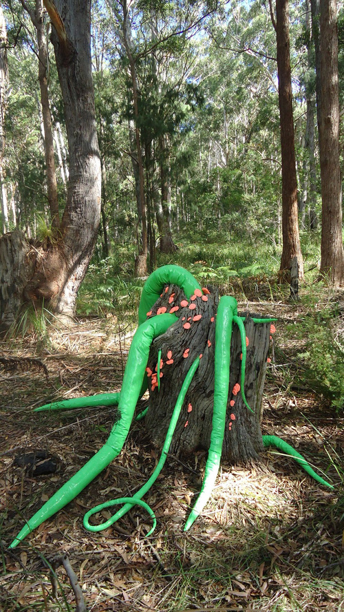 'Aliena Fungorum' 2012; Fabric, Thread, Polyester Wadding.
