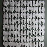 Forgiving And Forgiven Ii; Southern Ice Porcelain, Unglazed; 70 Pieces On 82x64cm Frame; 2012