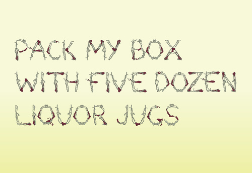 ‘Non Compos Mentis’ Typeface