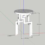 Night Pleasure   Coffee Stool 