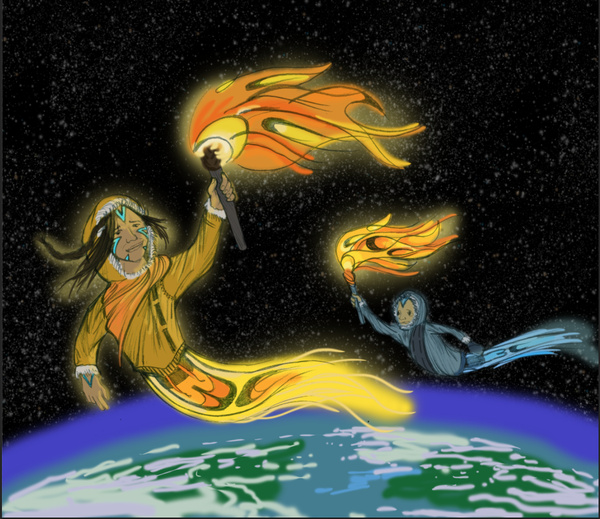 Inuit Folk Tale Illustration