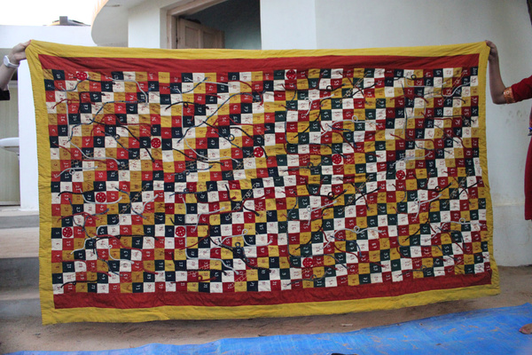 Snakes And Ladders Up Cycled Quilt