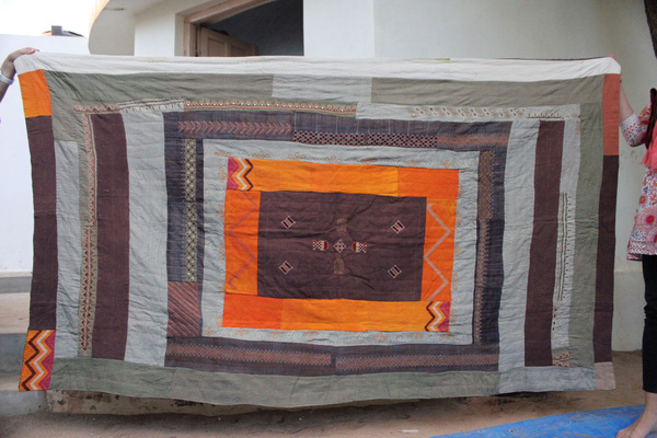 Up Cycled Embroidery Quilt 1 Of 2