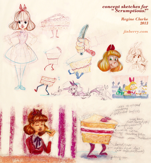 Scrumptious! Concept Sketches