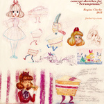 Scrumptious! Concept Sketches