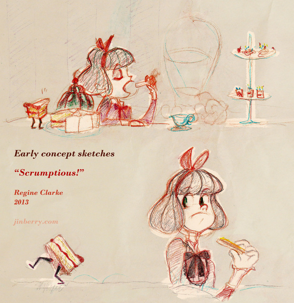 Scrumptious! Concept Sketches