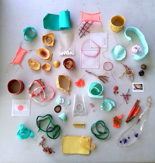 'Vestiges', Latex, Paper, Wire, Found Objects, Photographic Image. Mixed Media, Variable Dimensions, 2013.