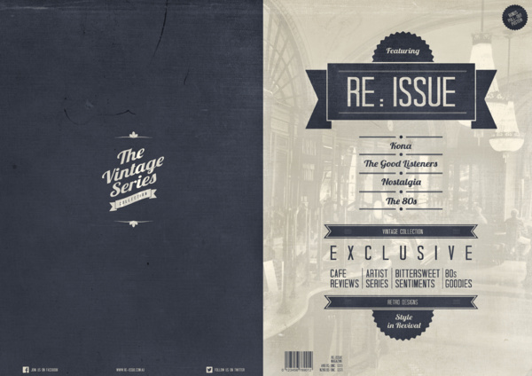 Retro Magazine Title Page