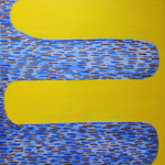 Line Dance, Egg Tempera On Plywood, 610x610cm