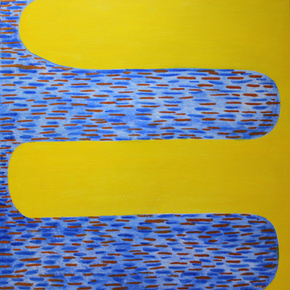 Line Dance, Egg Tempera On Plywood, 610x610cm