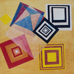 Square Dance, Egg Tempera On Plywood, 610x610cm