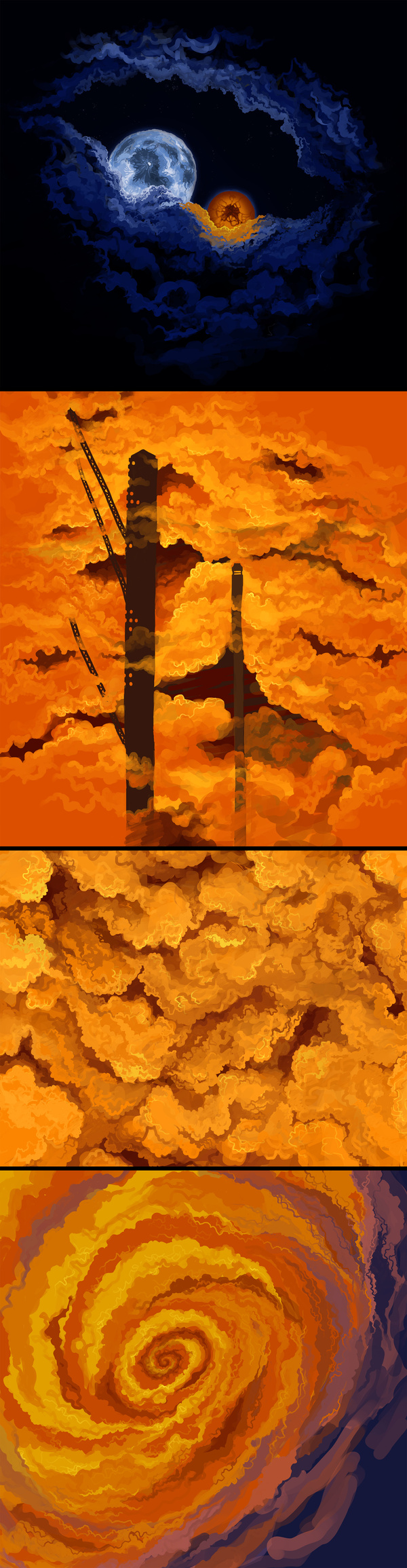 The Harvest: Matte Paintings