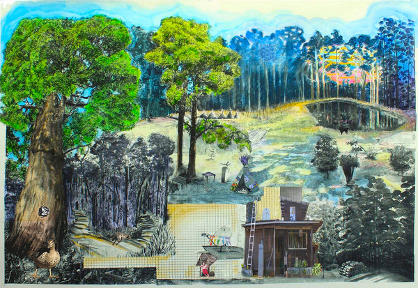 Julie Shea.Com.Au   Interactive Animated Artist Website Image Map Home Page