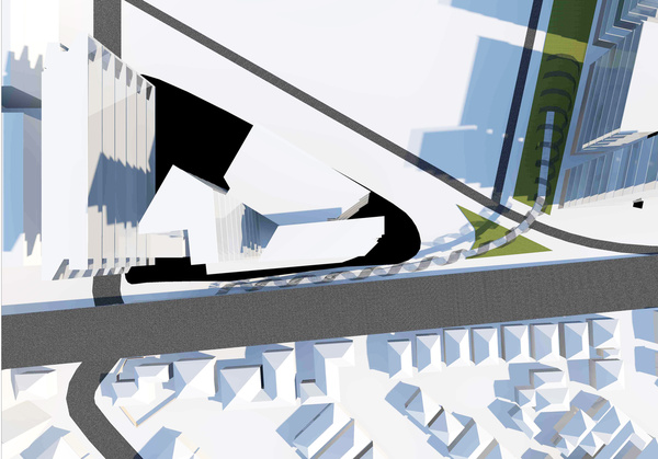 Common Ground   Aerial Of Pedestrian Footbridge