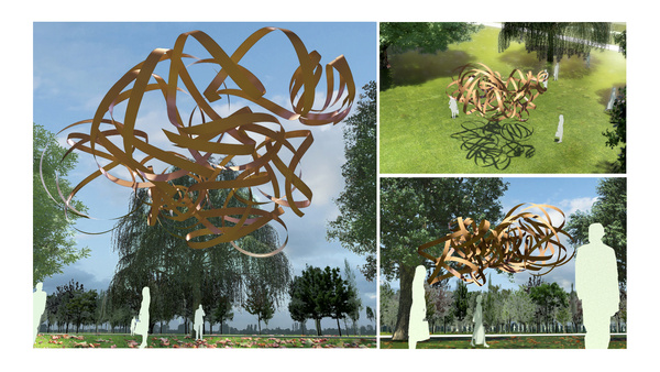 Expressing Pi   Hanging Pavilion