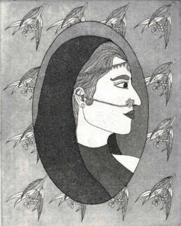 Vandita aur Eucalyptus (2018) Intaglio printing