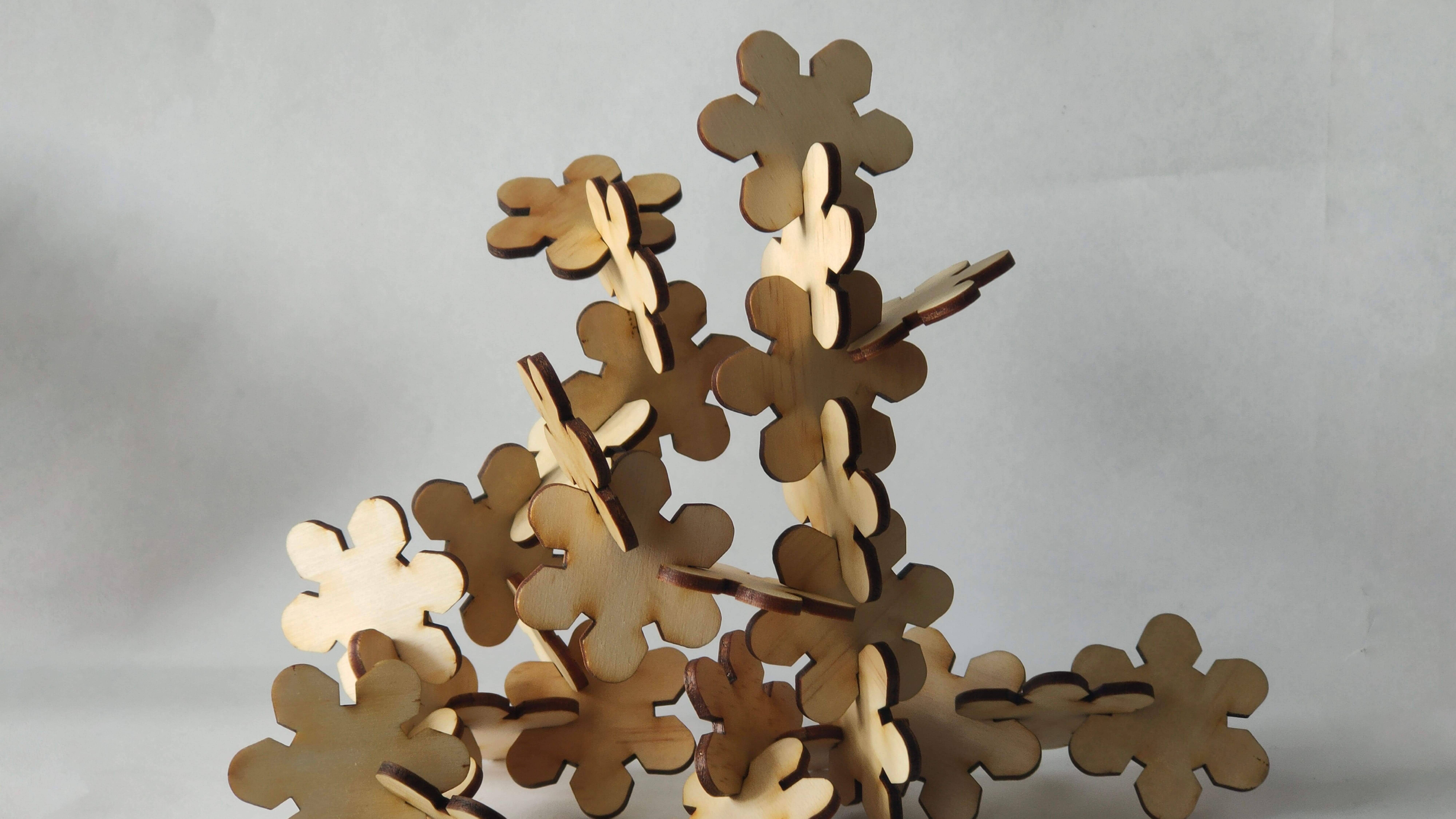 Hyacinth Interlocking Pieces (Scale: 1:5)