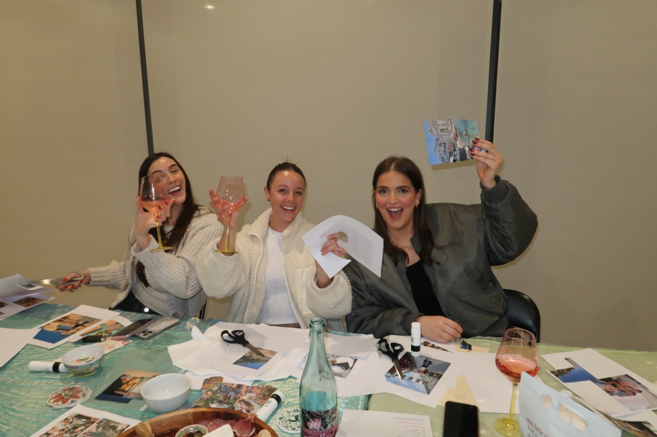 Friends Enjoying the Wear Your Memories Workshop