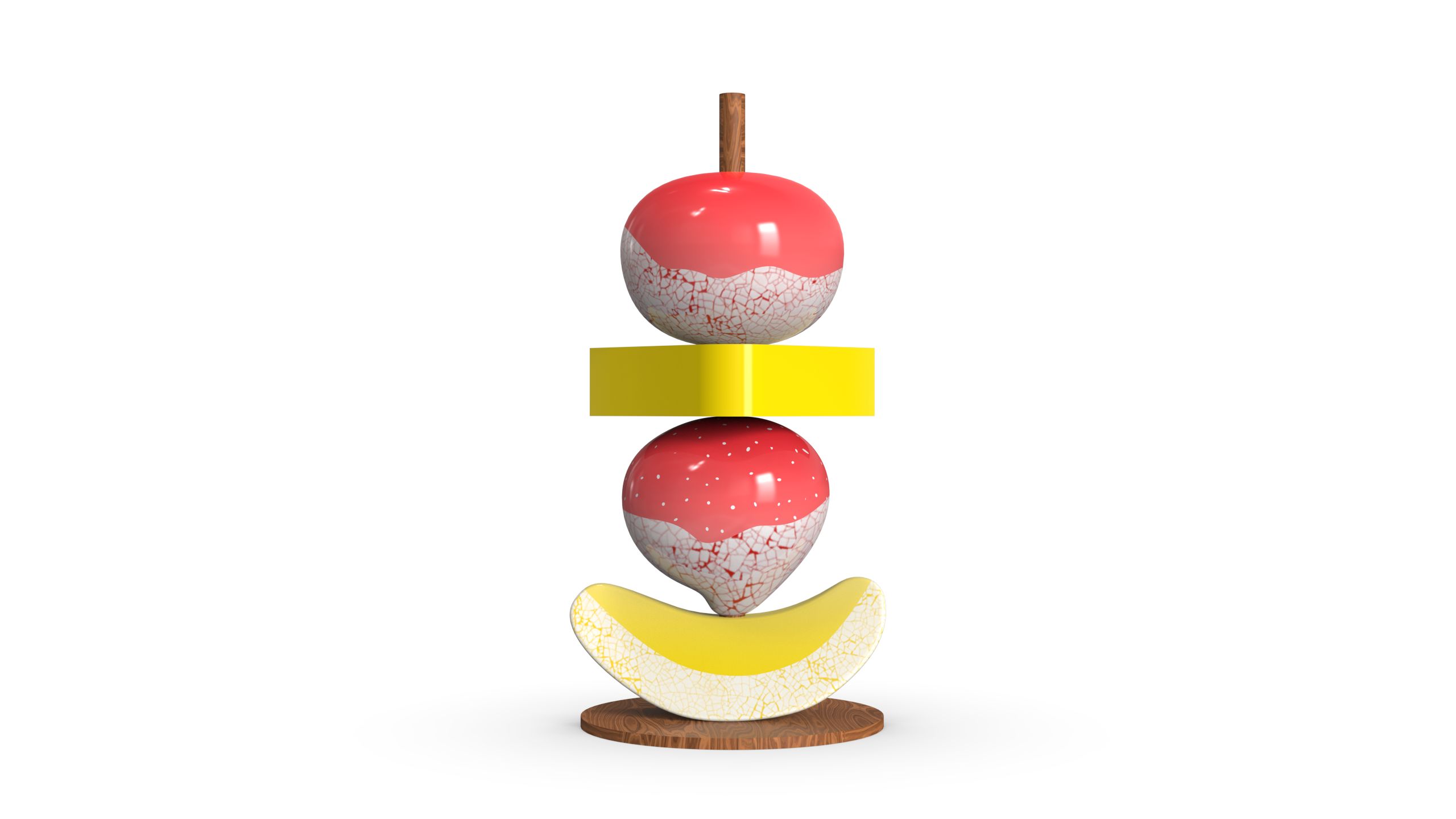Food series, Tanghulu on Lacquer, Interactive object
